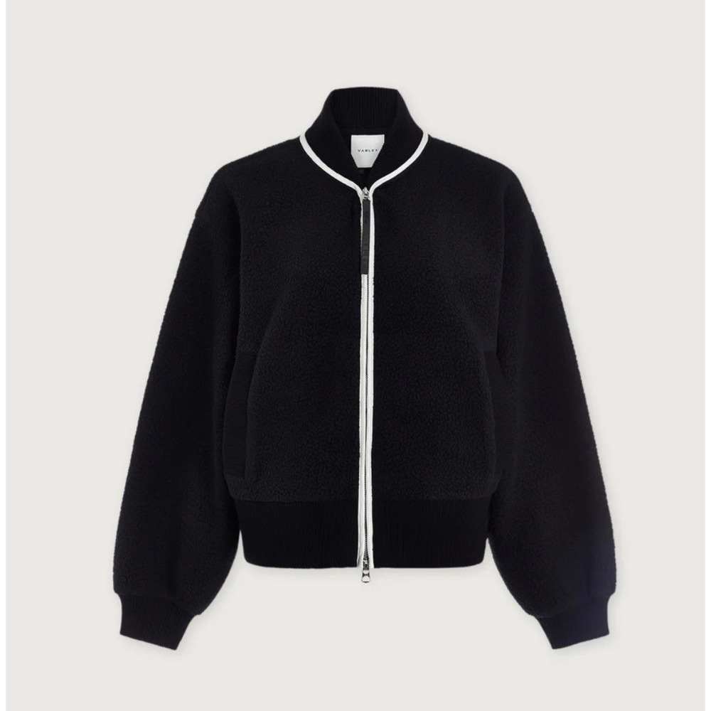 Varely Hansley Fleece Jacket Black Medium NWT $168